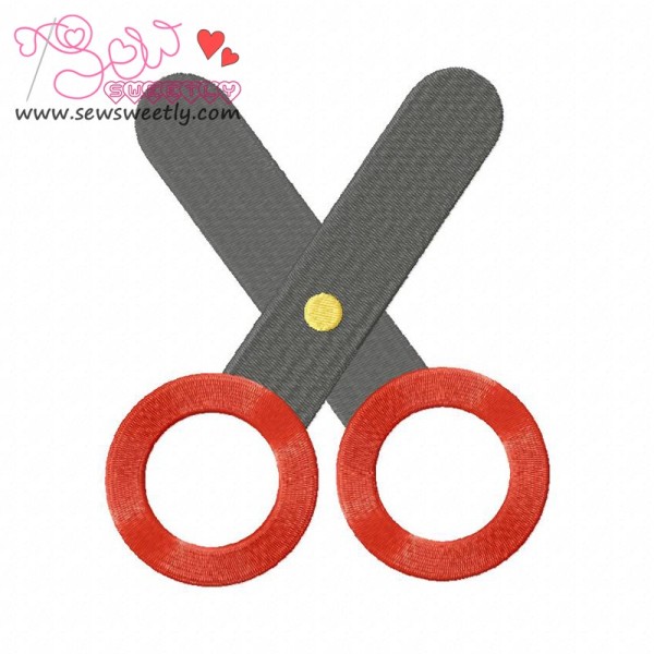 Scissor-3 Embroidery Design Pattern-1