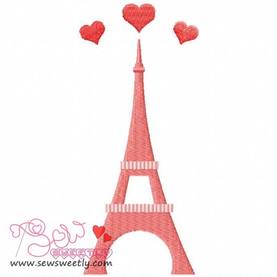Paris Love Embroidery Design Pattern-1