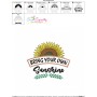 Bring Your Own Sunshine Motivational Quote Embroidery Design