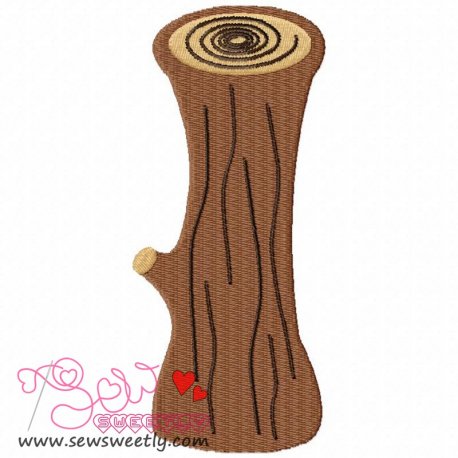 Forest LOG Embroidery Design Pattern-1