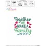 Together We Make a Family Lettering Embroidery Design