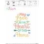 May Love Be The Heart Of This Home Embroidery Design