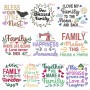 Family Quotes Lettering Embroidery Design Bundle