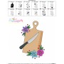 Floral Kitchen-10 Embroidery Design Pattern