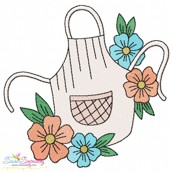 Floral Kitchen-9 Embroidery Design Pattern