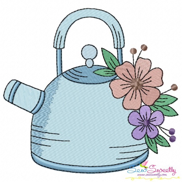 Floral Kitchen-7 Embroidery Design Pattern