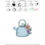 Floral Kitchen-7 Embroidery Design Pattern