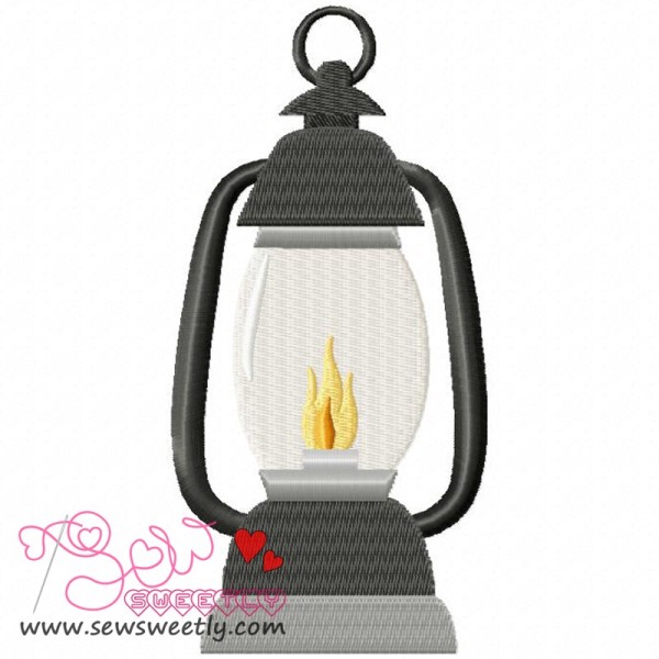 Camping Lantern-2 Embroidery Design Pattern-1