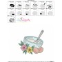 Floral Kitchen-4 Embroidery Design Pattern