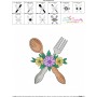 Floral Kitchen-3 Embroidery Design Pattern