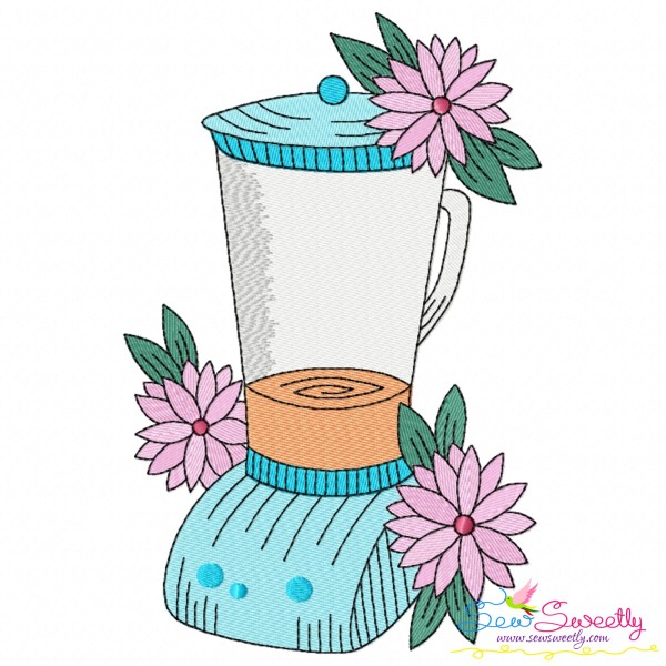 Floral Kitchen-2 Embroidery Design Pattern
