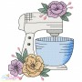 Floral Kitchen-1 Embroidery Design Pattern