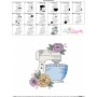 Floral Kitchen-1 Embroidery Design Pattern