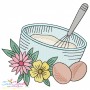 Floral Kitchen Machine Embroidery Design Bundle