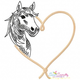 Quick Stitch Horse - 9 Machine Embroidery Design