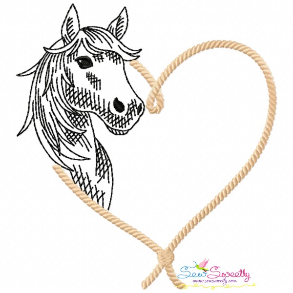 Quick Stitch Horse - 9 Embroidery Design