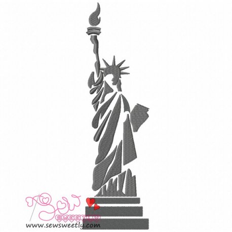 Statue of Liberty Embroidery Design Pattern-1