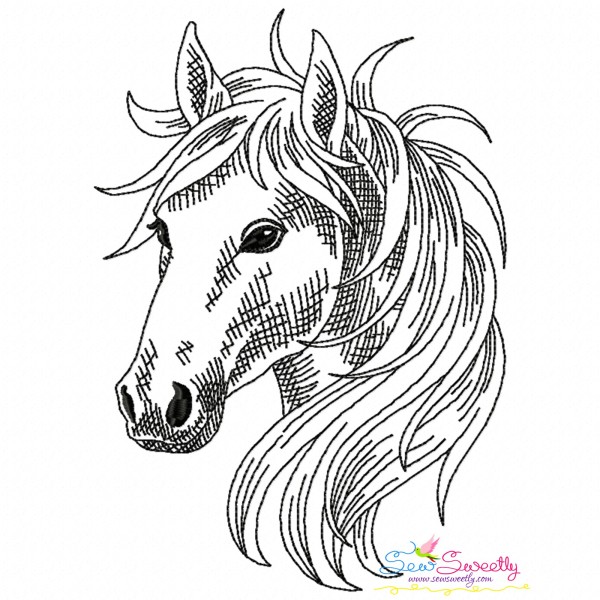 Quick Stitch Horse - 8 Embroidery Design