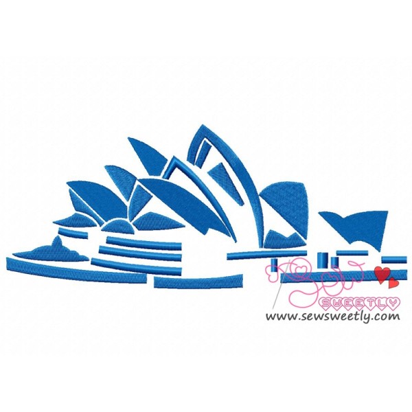 Opera House Embroidery Design Pattern-1