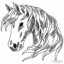 Quick Stitch Horse - 2 Machine Embroidery Design