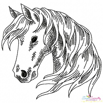 Quick Stitch Horse - 2 Embroidery Design