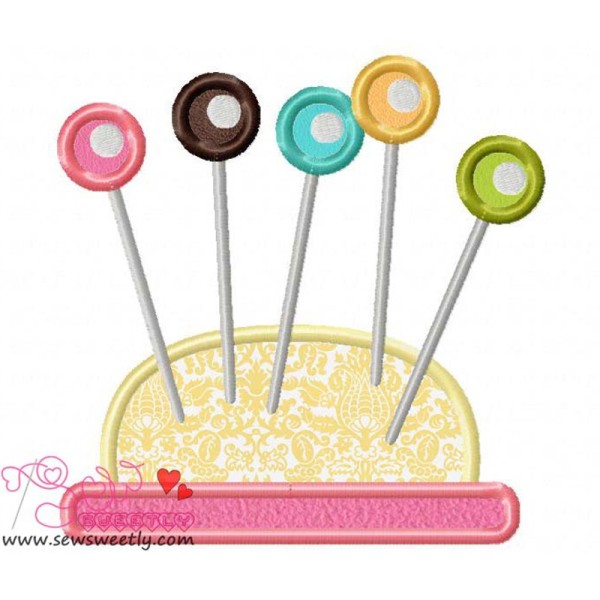 Pin Cushion-1 Applique Design Pattern-1