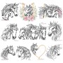 Quick Stitch Horses Embroidery Design Bundle