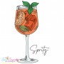 Spritz Cocktail Embroidery Design