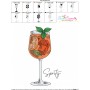 Spritz Cocktail Embroidery Design