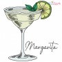 Margarita Cocktail Embroidery Design