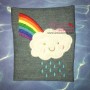 Rain Cloud With Rainbow Applique Design Pattern-2