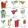 Cocktails Machine Embroidery Design Bundle