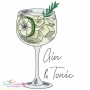 Cocktails Machine Embroidery Design Bundle