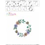 Bee Floral Frame - 10 Embroidery Design