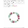 Bee Floral Frame - 3 Embroidery Design