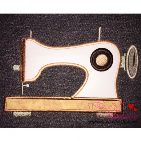 Classic Sewing Machine Applique Design Pattern-1