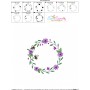 Bee Floral Frame - 1 Embroidery Design