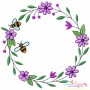 Bee Floral Frames Embroidery Design Bundle