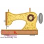 Classic Sewing Machine Applique Design Pattern-2
