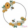 Bee Floral Frames Embroidery Design Bundle