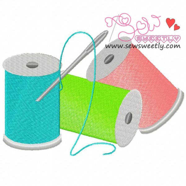 Colorful Threads Embroidery Design Pattern-1