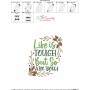Life Is Tough But So Are You Motivational Quote Embroidery Design