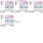 Learn Something New Everyday Motivational Quote Embroidery Design