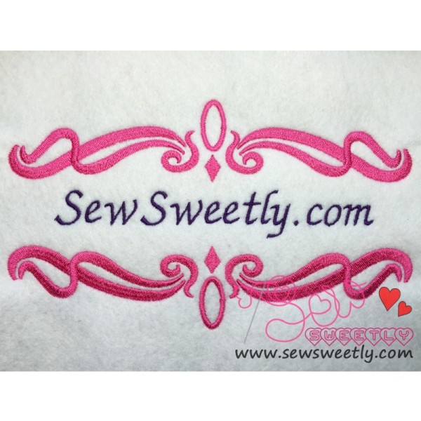 Floral Frame-6 Embroidery Design Pattern-1