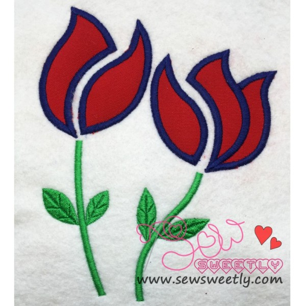 Roses Applique Design Pattern-1