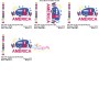 4th of July Camper Embroidery Design