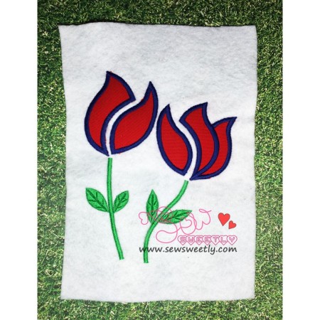 Roses Applique Design Pattern