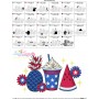 4th of July Trio Embroidery Design