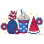 4th of July Trio Embroidery Design