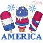 4th of July Patriotic Embroidery Design Bundle